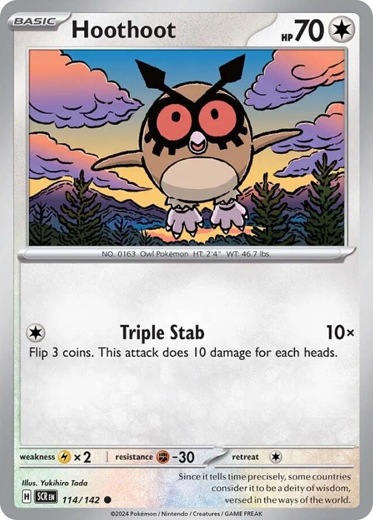 Hoothoot 114/142 Stellar Crown