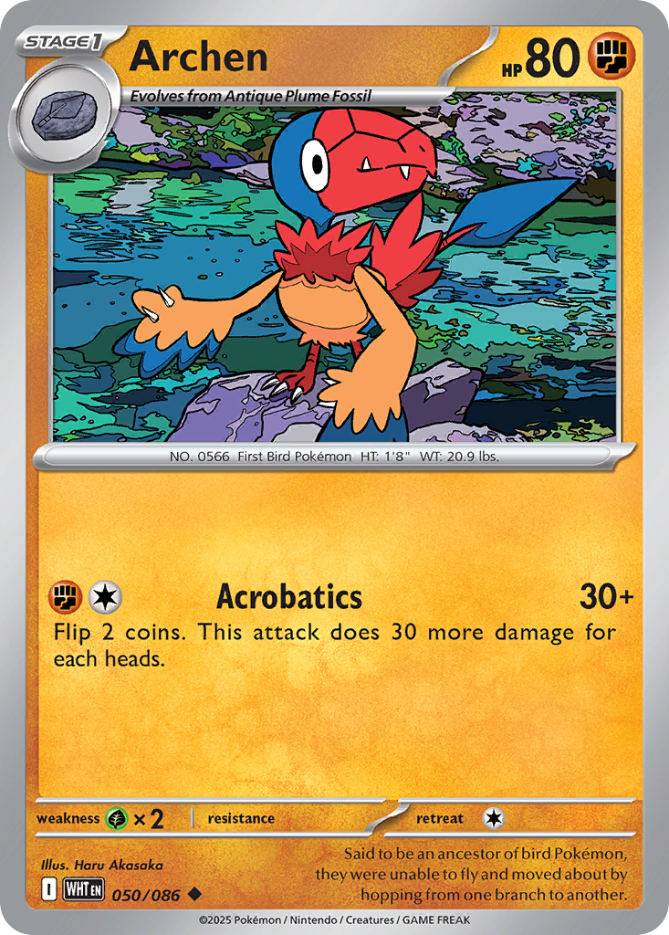 Archen — White Flare 050/086 Pokémon card