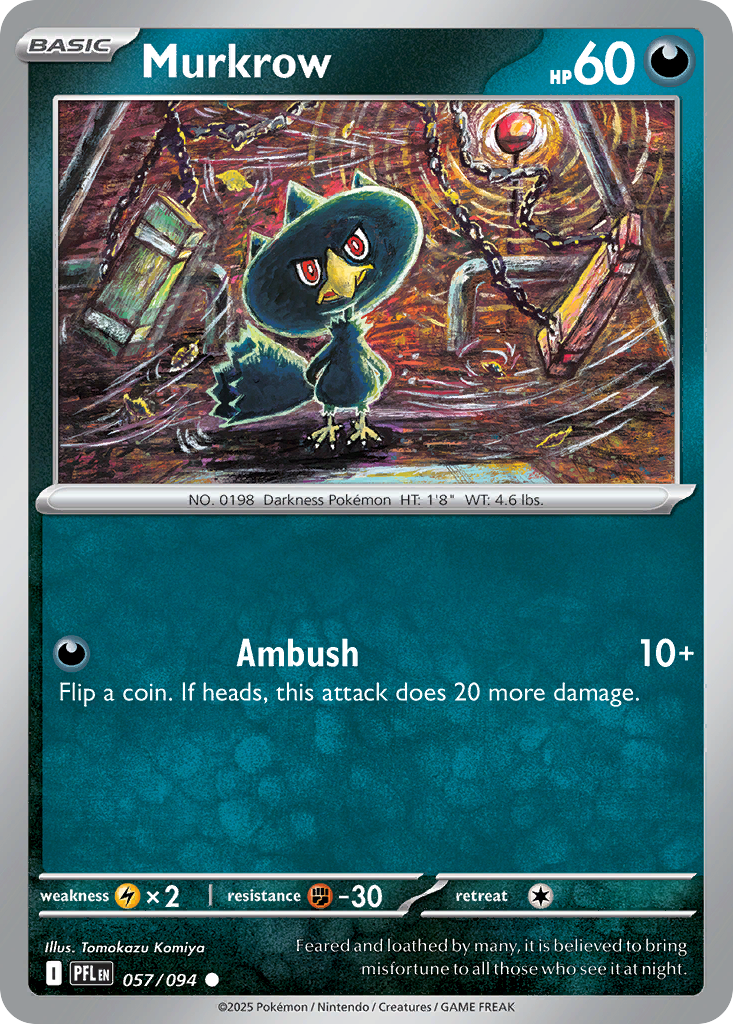 Murkrow 057/094 Phantasmal Flames