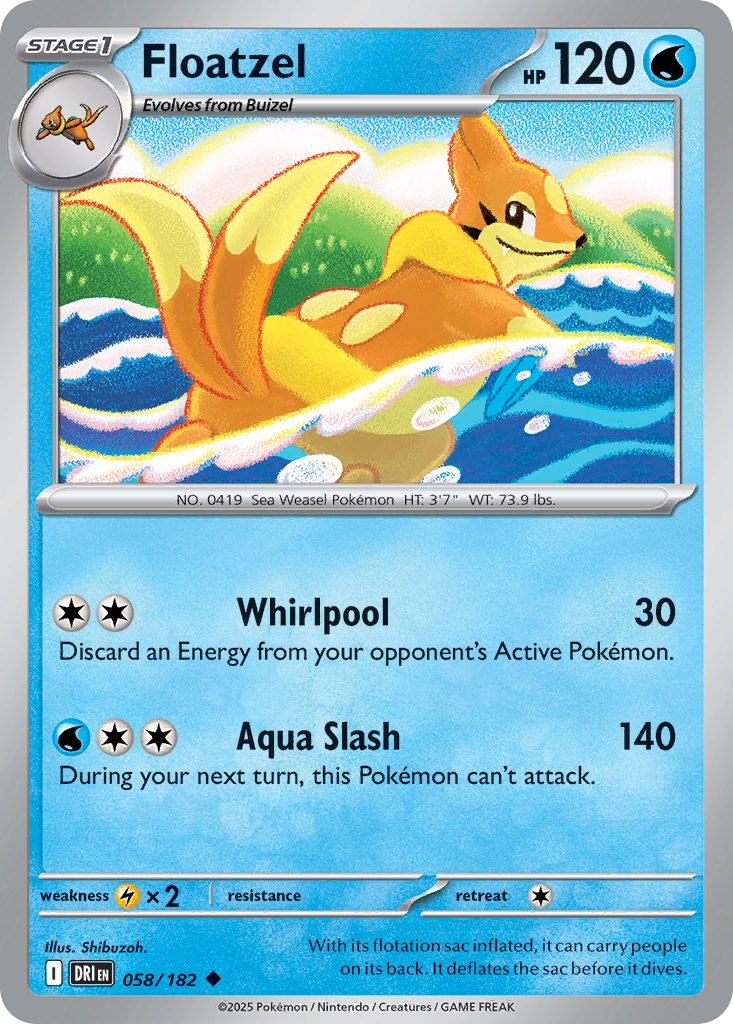 Floatzel 058/182 Destined Rivals