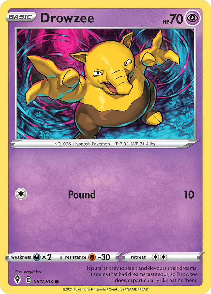Drowzee 061/203 Evolving Skies