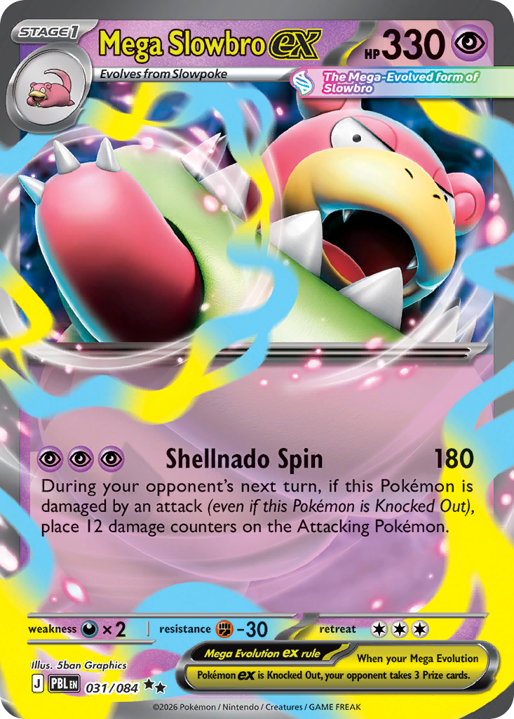 Mega Slowbro ex — Pitch Black 031/084 Pokémon card