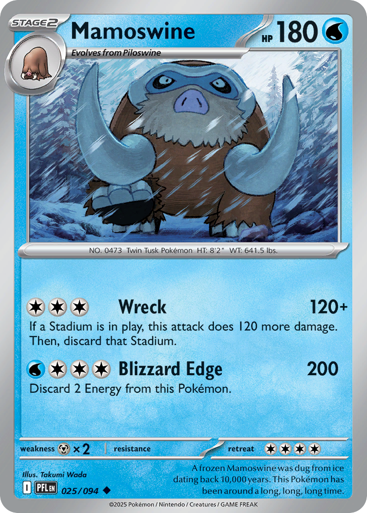 Mamoswine 025/094 Phantasmal Flames