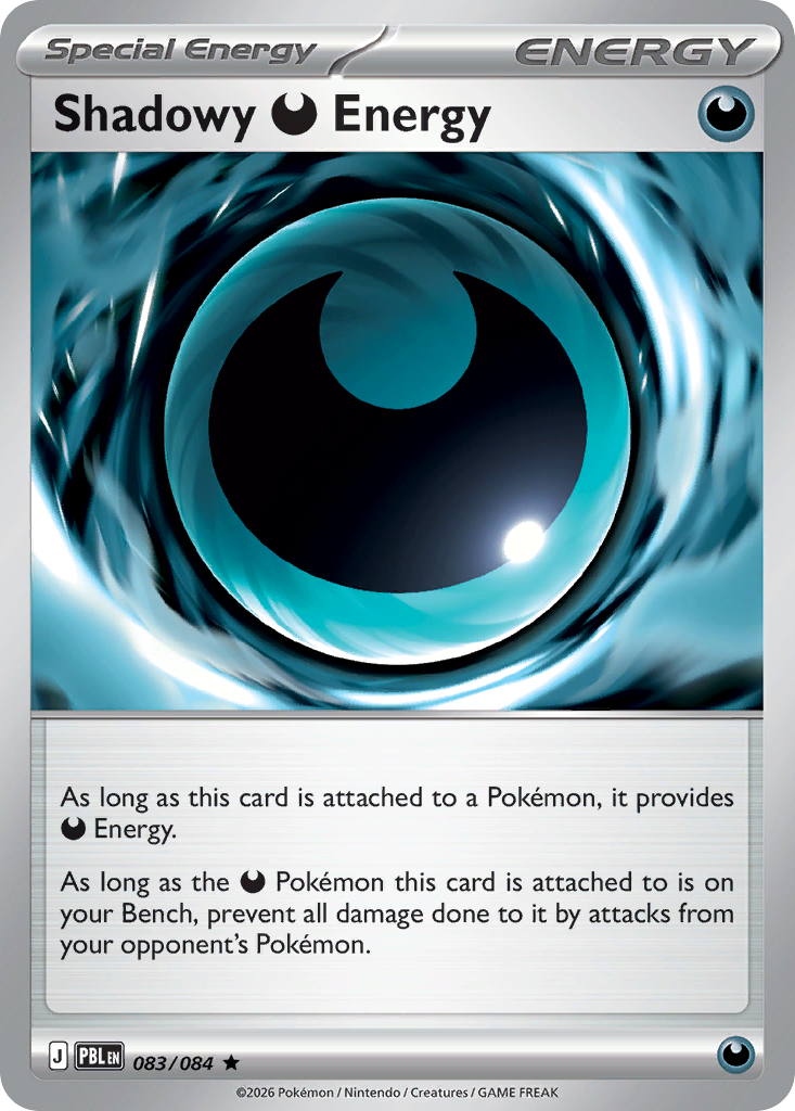 Shadowy Darkness Energy — Pitch Black 083/084 Pokémon card
