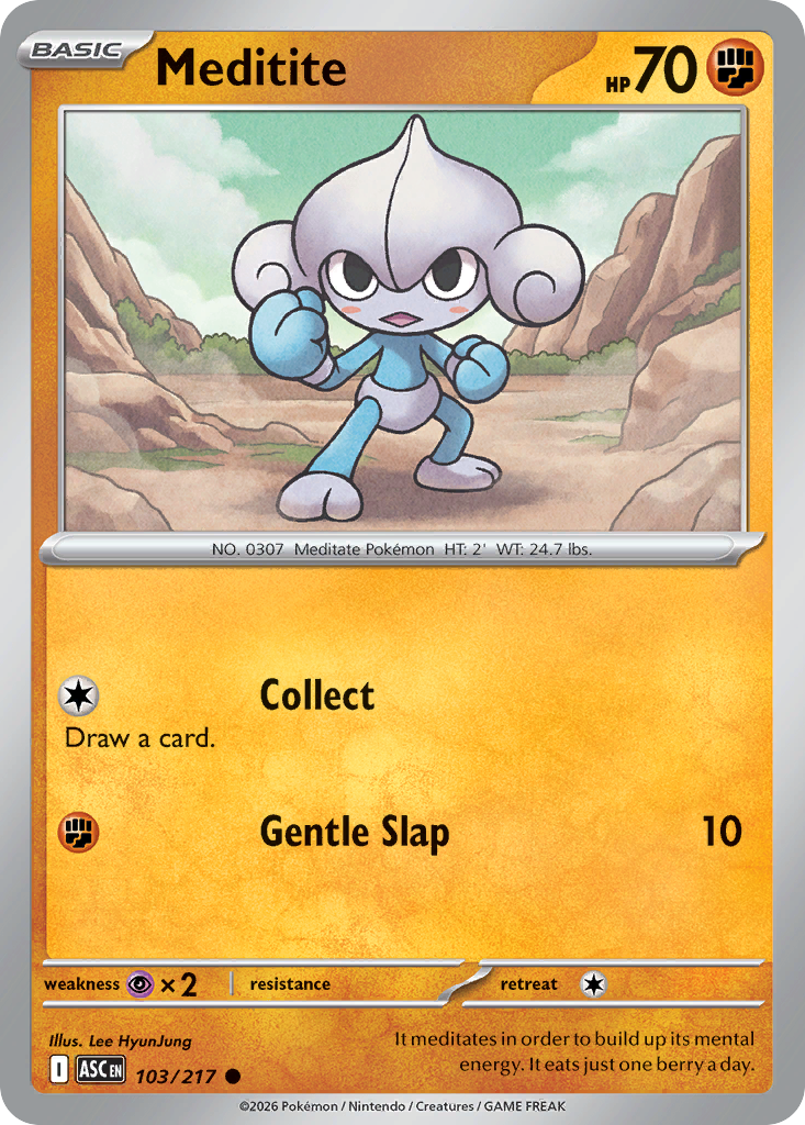 Meditite 103/217 — Ascended Heroes Pokémon TCG