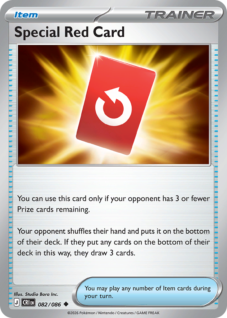 Special Red Card 082/086 — Chaos Rising Pokémon TCG