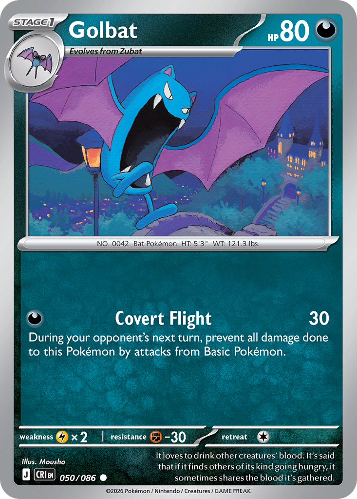 Golbat 050/086 — Chaos Rising Pokémon TCG