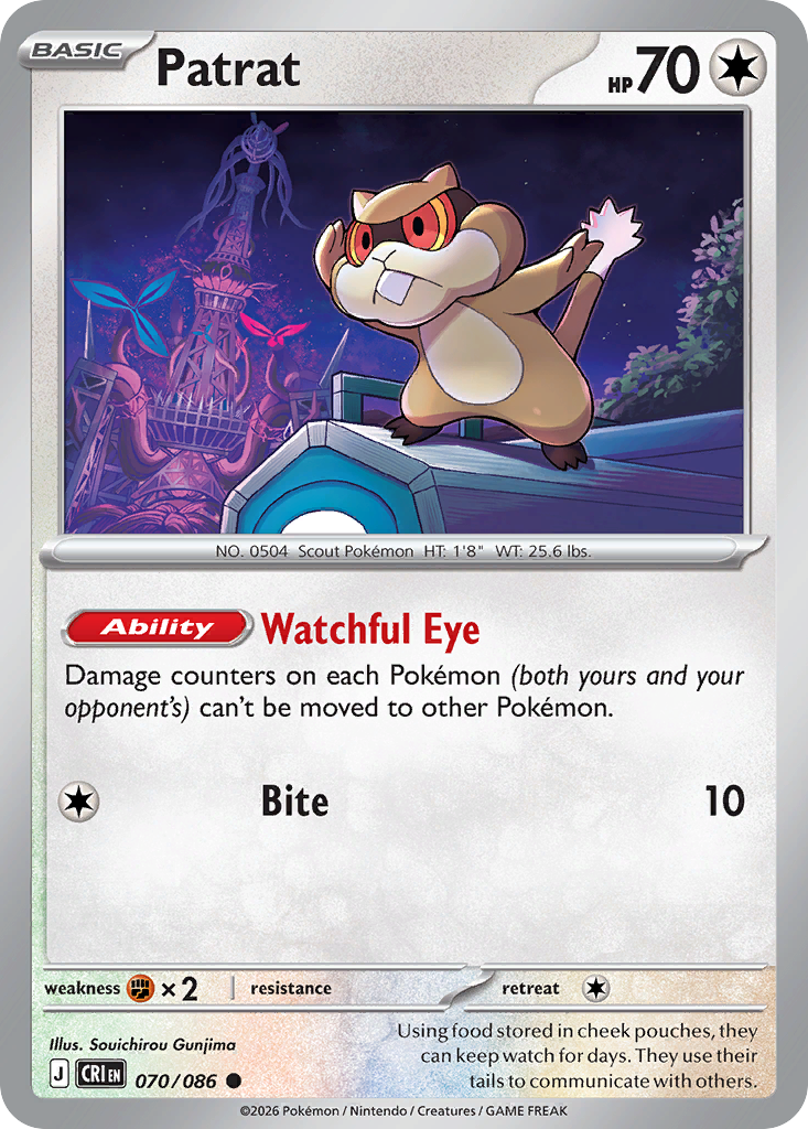 Patrat 070/086 — Chaos Rising Pokémon TCG