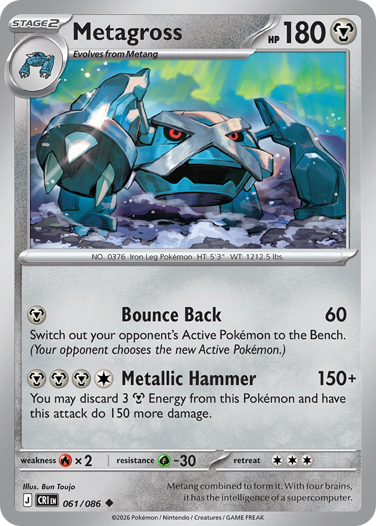 Metagross 061/086 — Chaos Rising Pokémon TCG