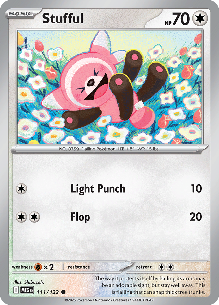 Stufful 111/132 — Mega Evolution Pokémon TCG