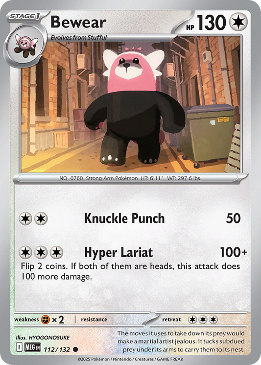 Bewear 112/132 — Mega Evolution Pokémon TCG