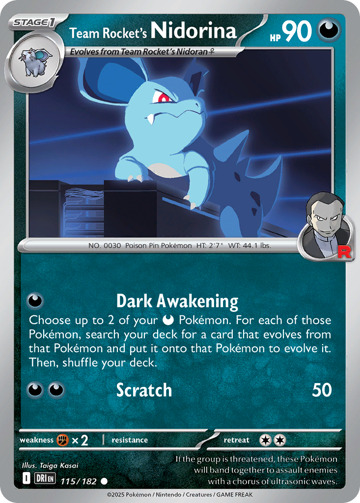 Team Rocket's Nidorina 115/182 Destined Rivals