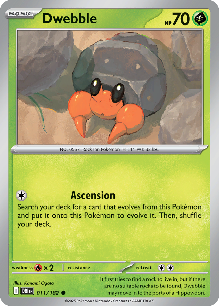 Dwebble 011/182 Destined Rivals