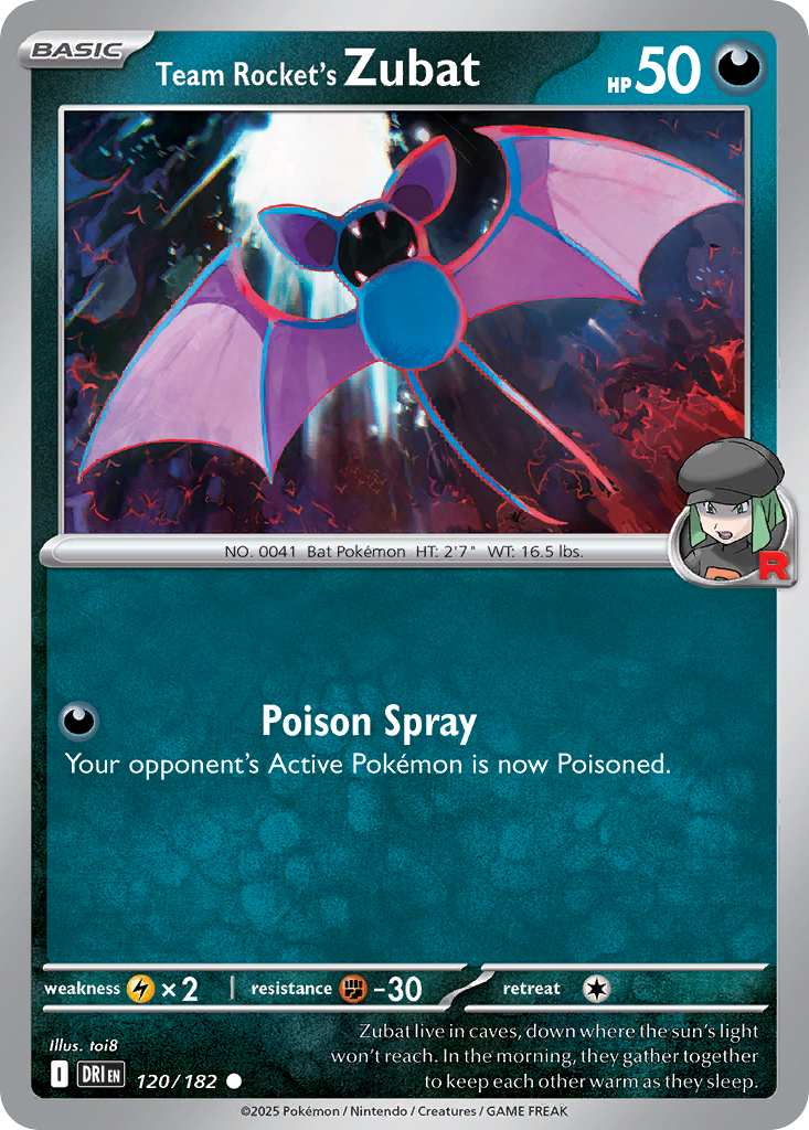 Team Rocket's Zubat 120/182 Destined Rivals