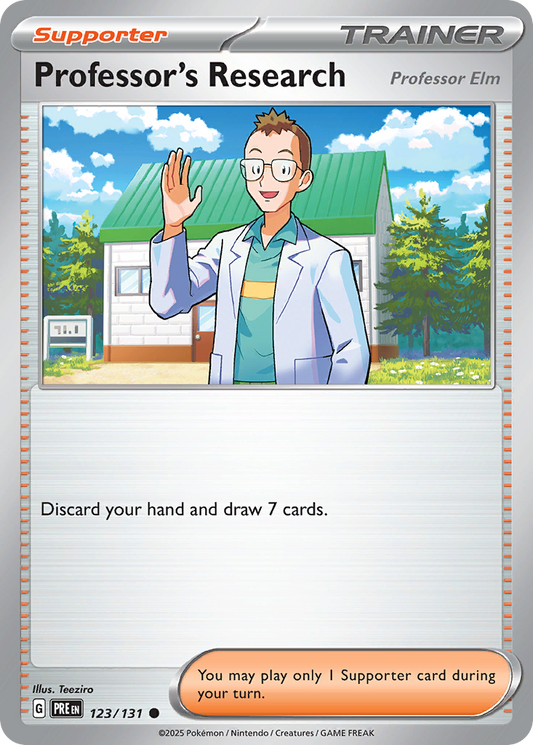 Professor's Research — Prismatic Evolutions 123/131 Pokémon card