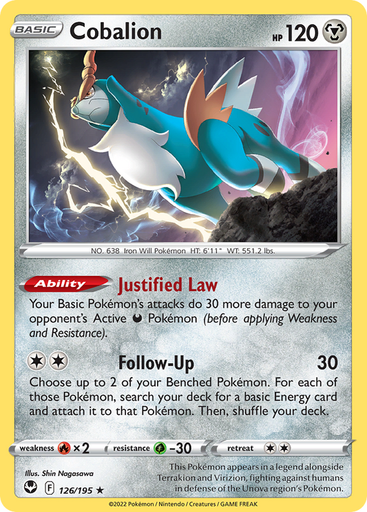 Cobalion 126/195 Silver Tempest