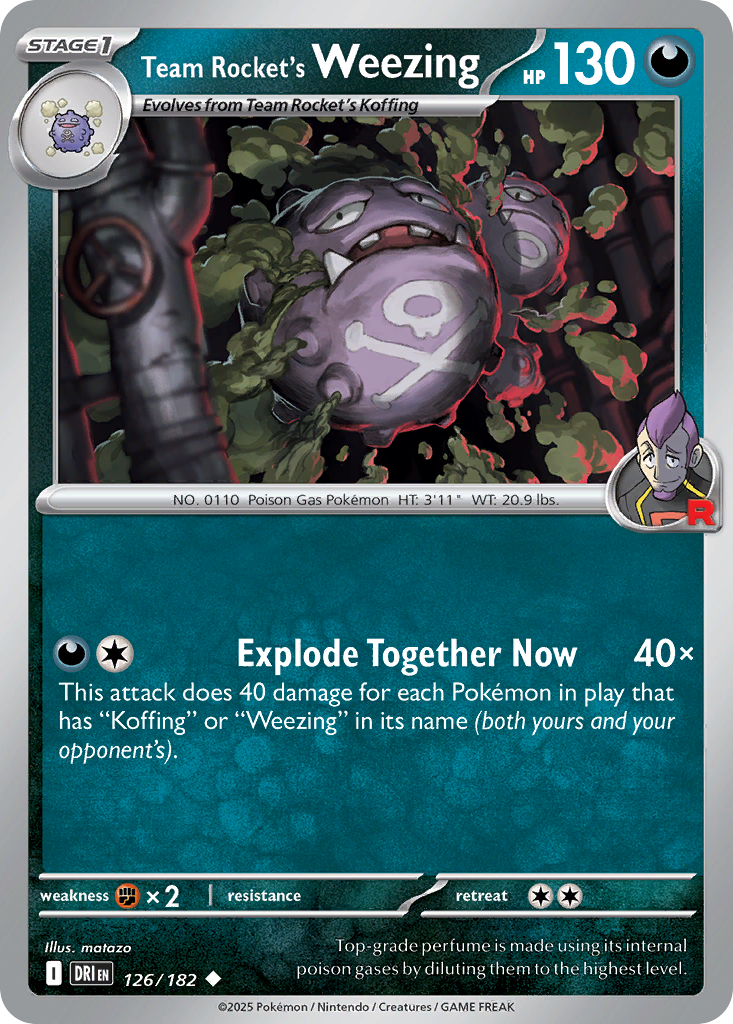 Team Rocket's Weezing 126/182 Destined Rivals