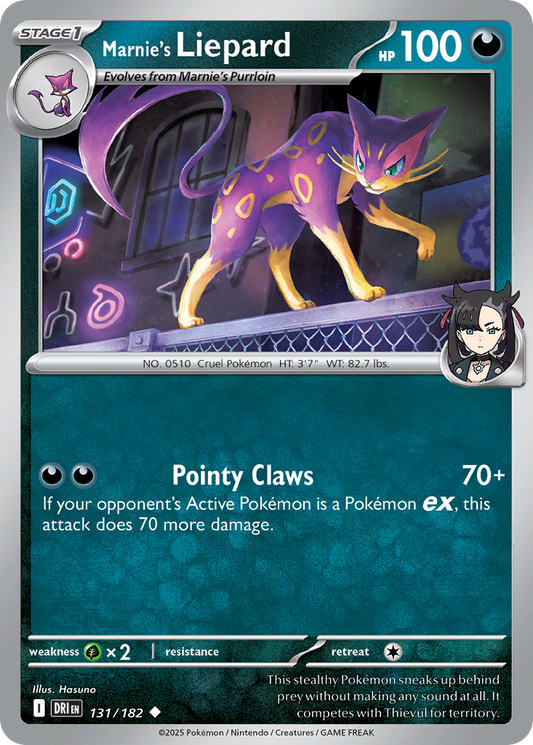 Marnie's Liepard 131/182 Destined Rivals