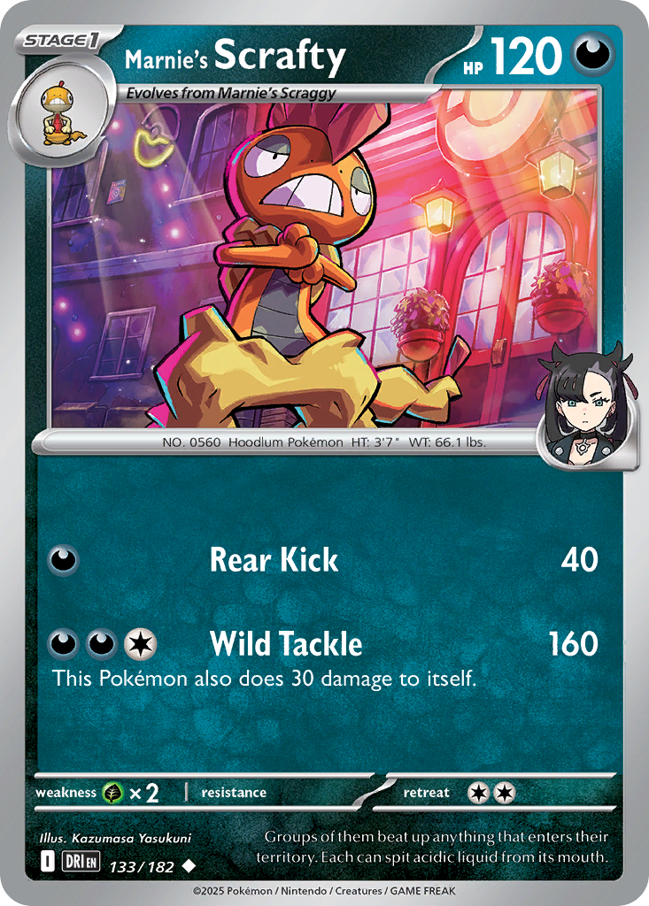 Marnie's Scrafty 133/182 Destined Rivals