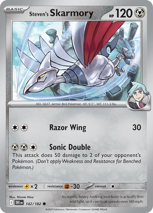 Steven's Skarmory 142/182 Destined Rivals