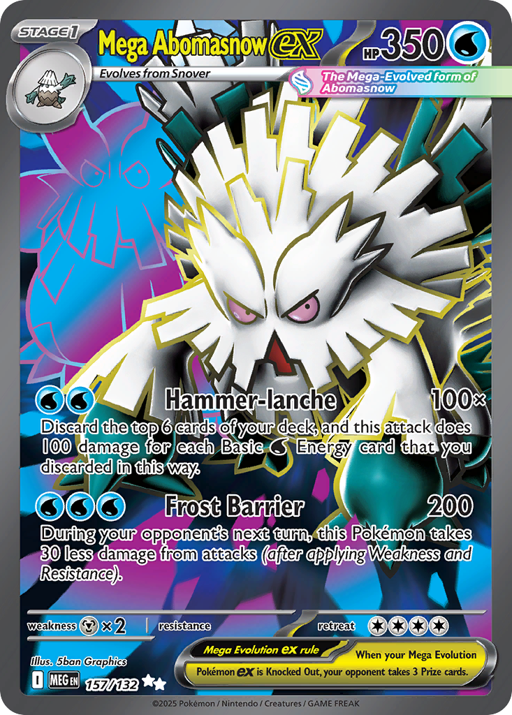 Mega Abomasnow ex — Mega Evolution 157/132 Pokémon card