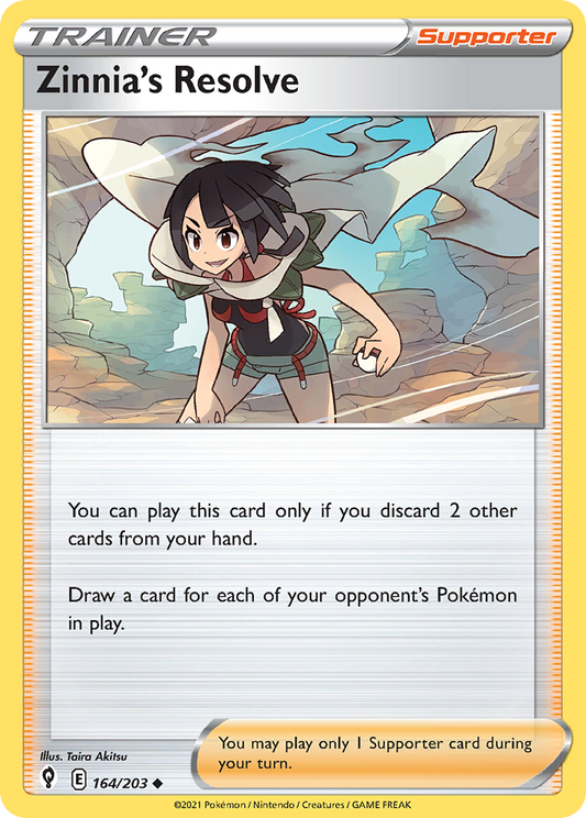 Zinnia's Resolve 164/203 Evolving Skies