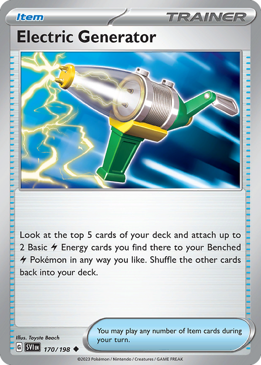 Electric Generator 170/198 Scarlet & Violet
