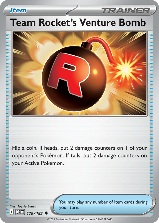 Team Rocket's Venture Bomb 179/182 Destined Rivals