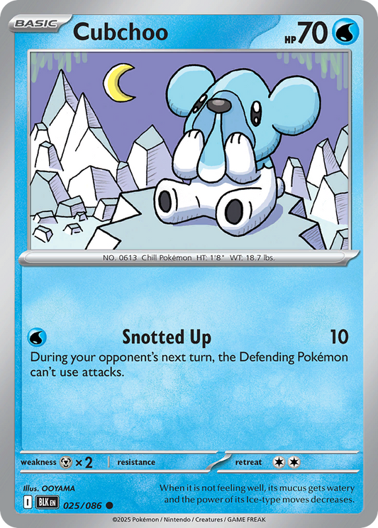 Cubchoo 025/086 Black Bolt