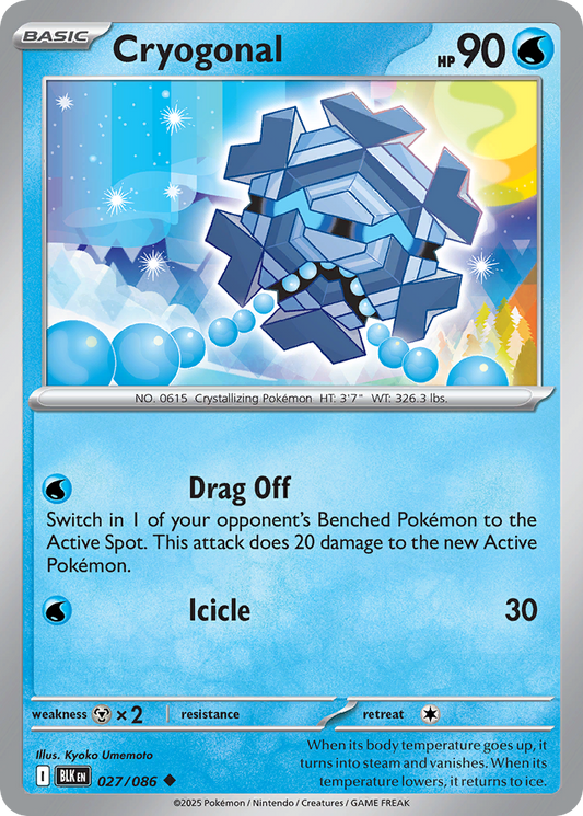 Cryogonal 027/086 — Black Bolt Pokémon TCG