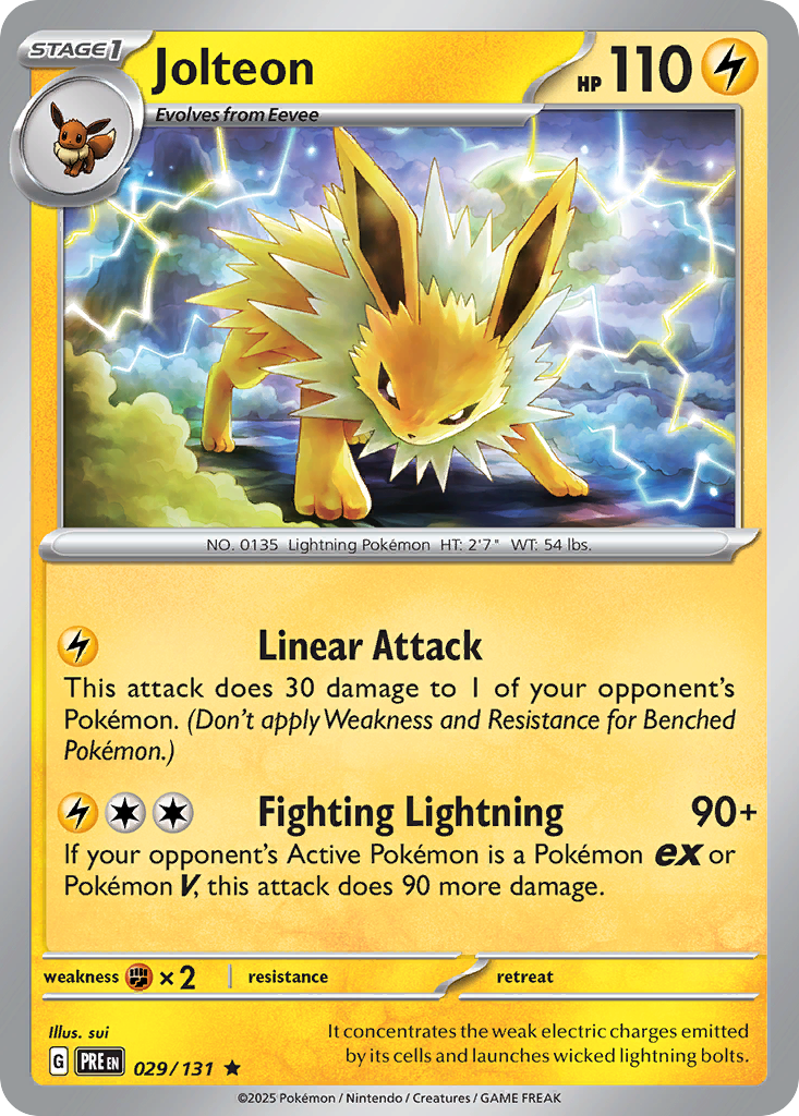 Jolteon — Prismatic Evolutions 029/131 Pokémon card