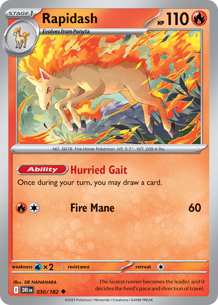 Rapidash 030/182 Destined Rivals