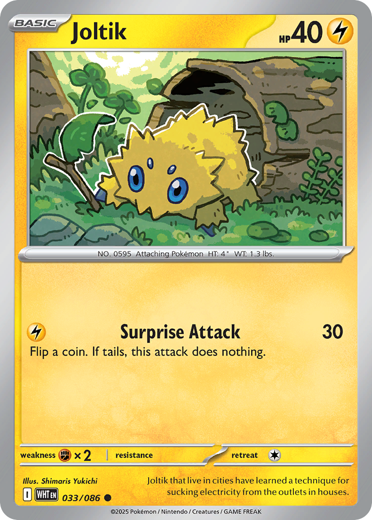 Joltik — White Flare 033/086 Pokémon card