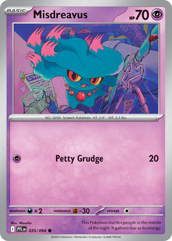 Misdreavus 035/094 — Phantasmal Flames Pokémon TCG