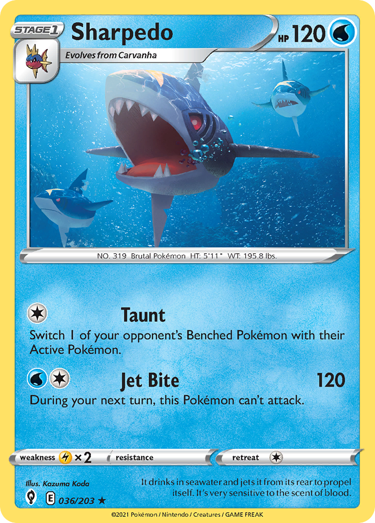 Sharpedo 036/203 Evolving Skies