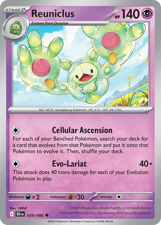 Reuniclus 039/086 — Black Bolt Pokémon TCG