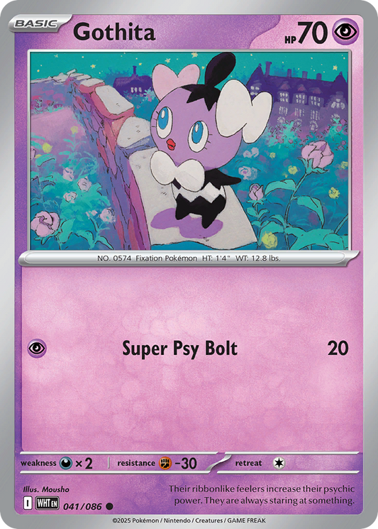 Gothita — White Flare 041/086 Pokémon card