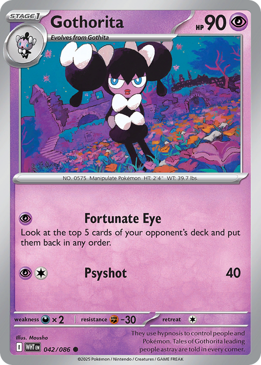 Gothorita — White Flare 042/086 Pokémon card