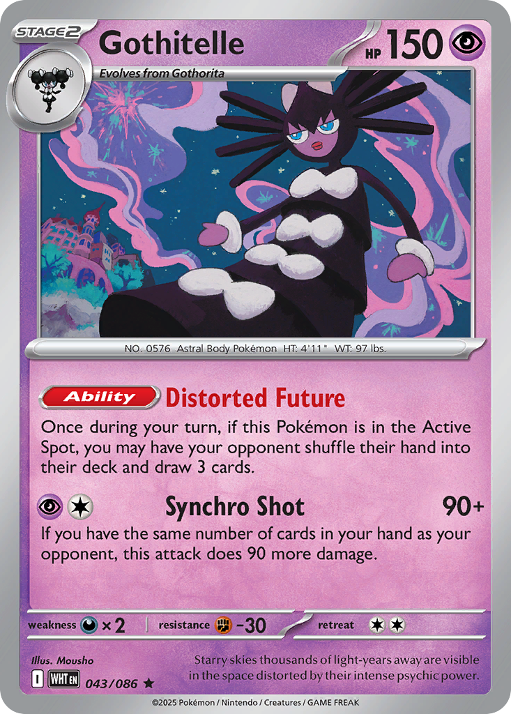 Gothitelle — White Flare 043/086 Pokémon card
