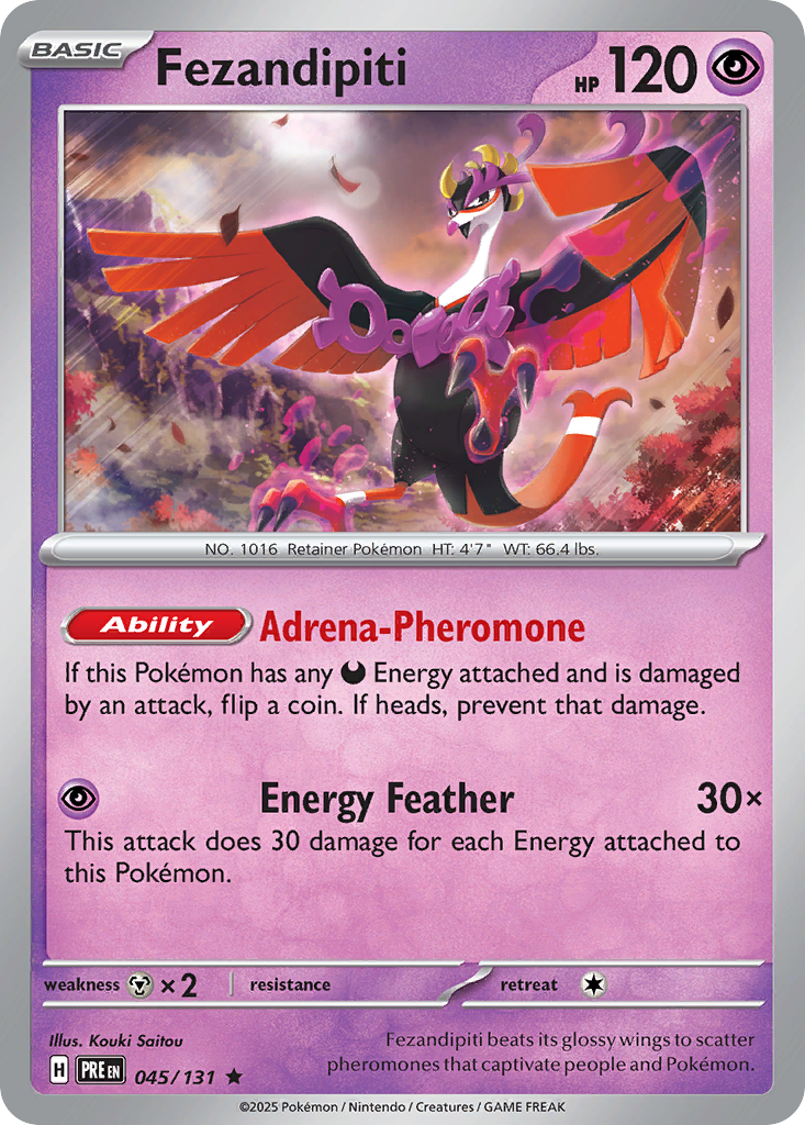 Fezandipiti — Prismatic Evolutions 045/131 Pokémon card