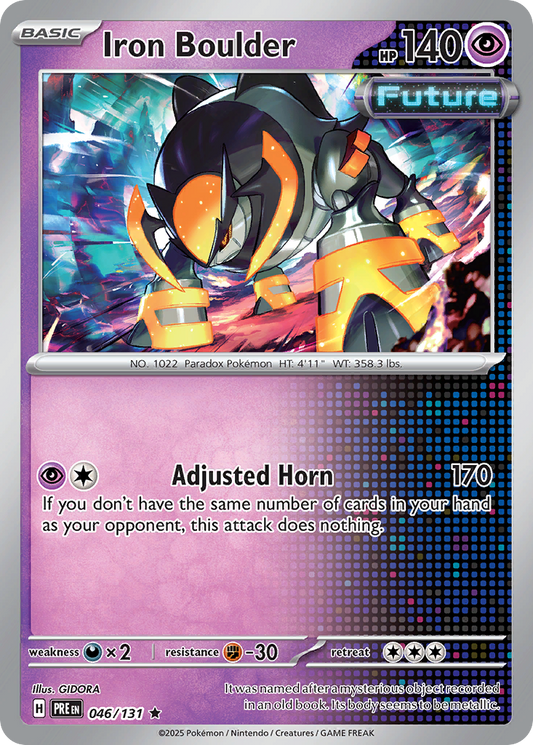 Iron Boulder — Prismatic Evolutions 046/131 Pokémon card