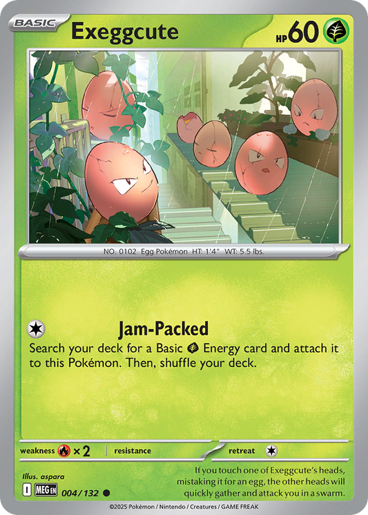 Exeggcute 004/132 — Mega Evolution Pokémon TCG