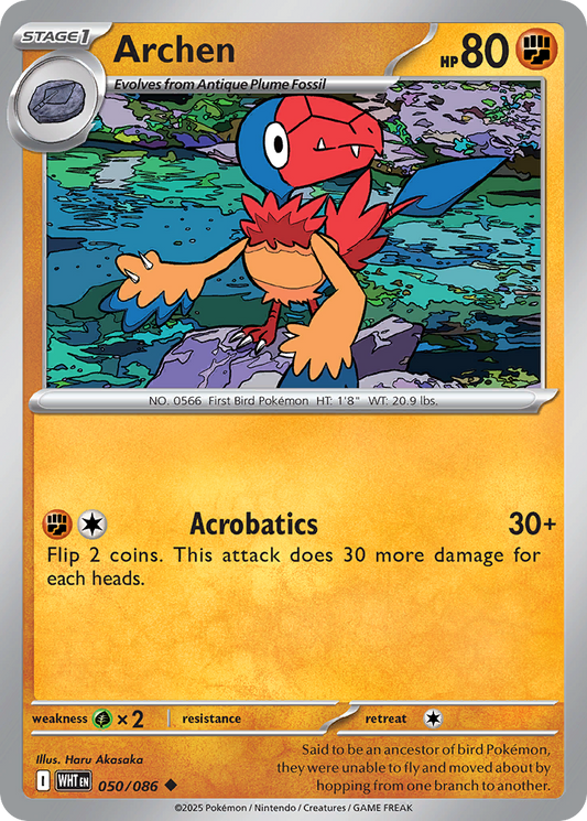 Archen — White Flare 050/086 Pokémon card