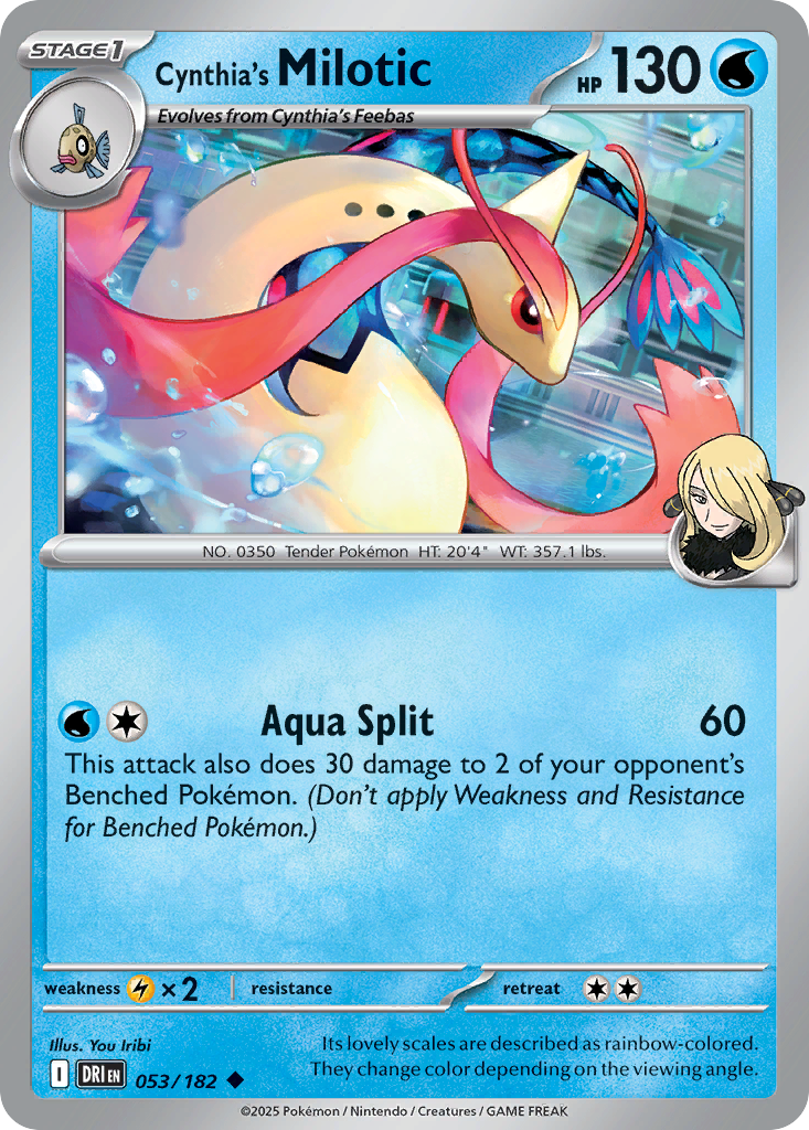 Cynthia's Milotic 053/182 Destined Rivals