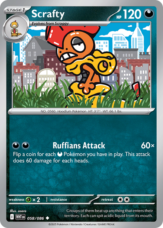 Zorua — White Flare 058/086 Pokémon card