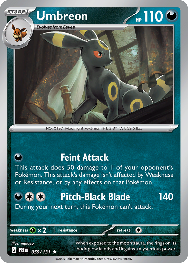 Umbreon — Prismatic Evolutions 059/131 Pokémon card