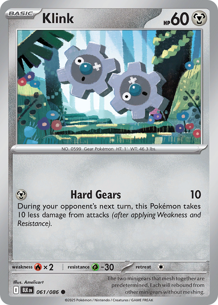 Klink 061/086 — Black Bolt Pokémon TCG