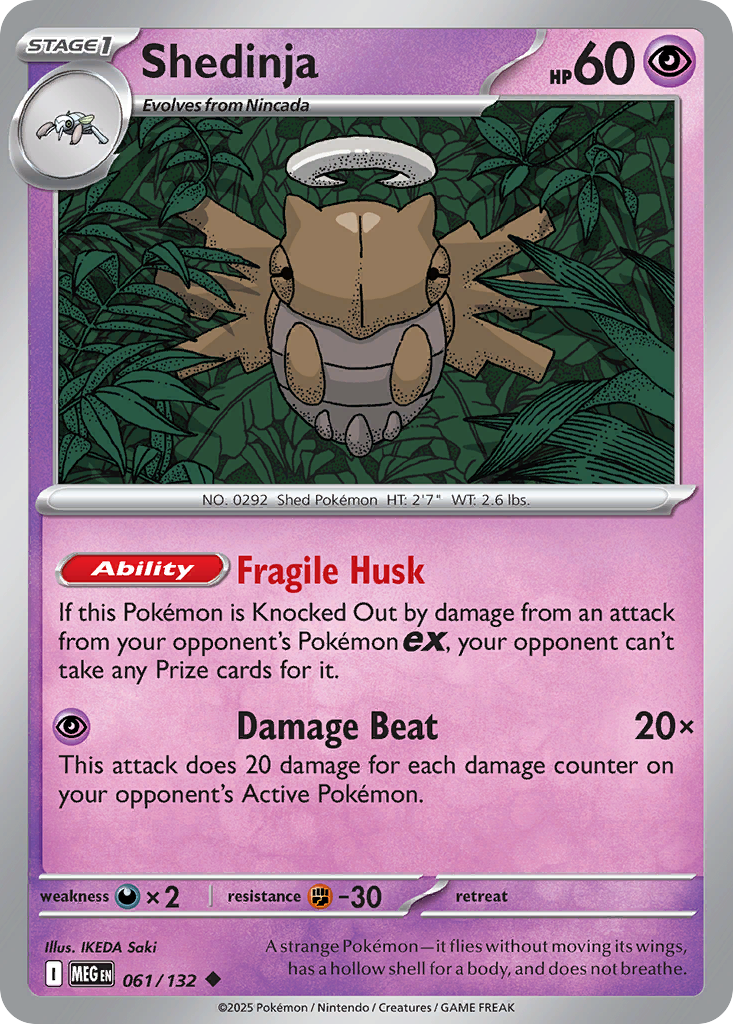 Shedinja 061/132 — Mega Evolution Pokémon TCG