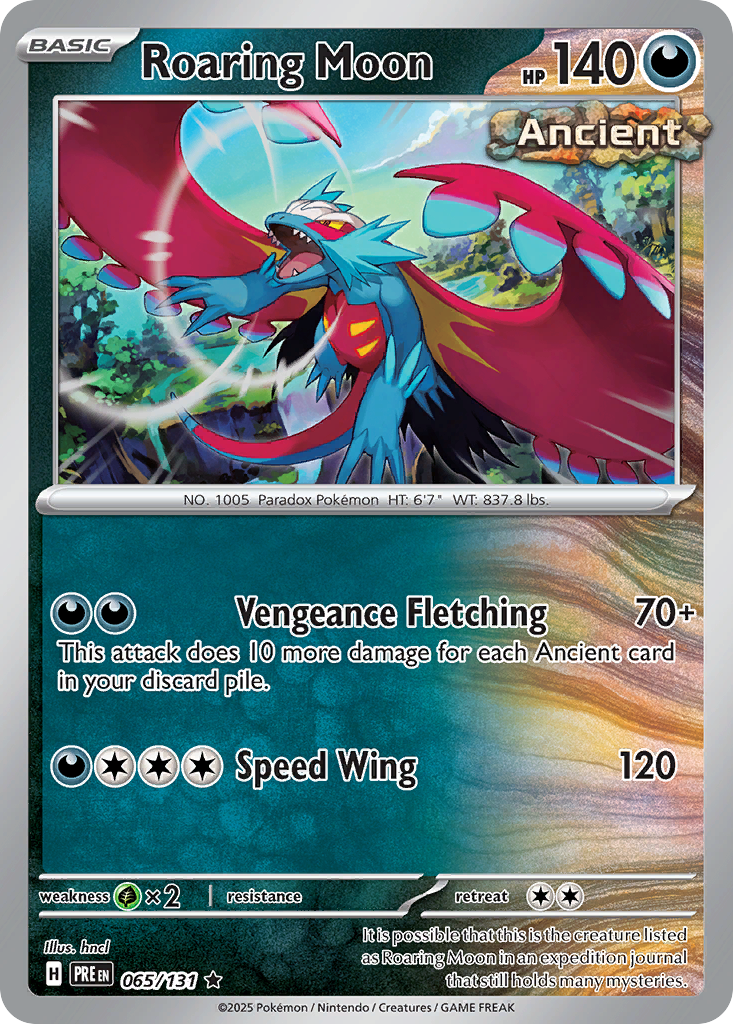Roaring Moon — Prismatic Evolutions 065/131 Pokémon card