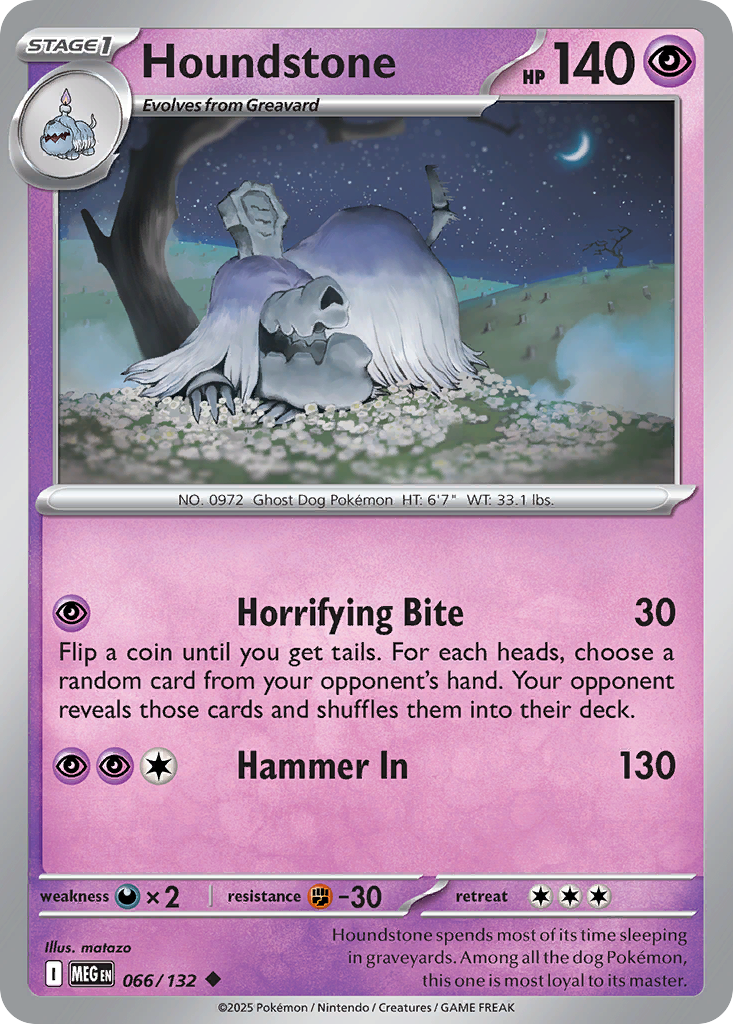 Houndstone 066/132 — Mega Evolution Pokémon TCG